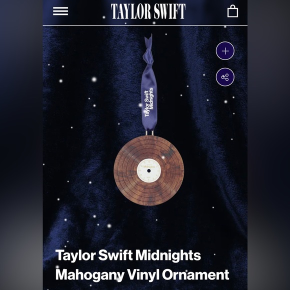 NEW Taylor Swift Midnights Vinyl Ornament - Picture 5 of 6